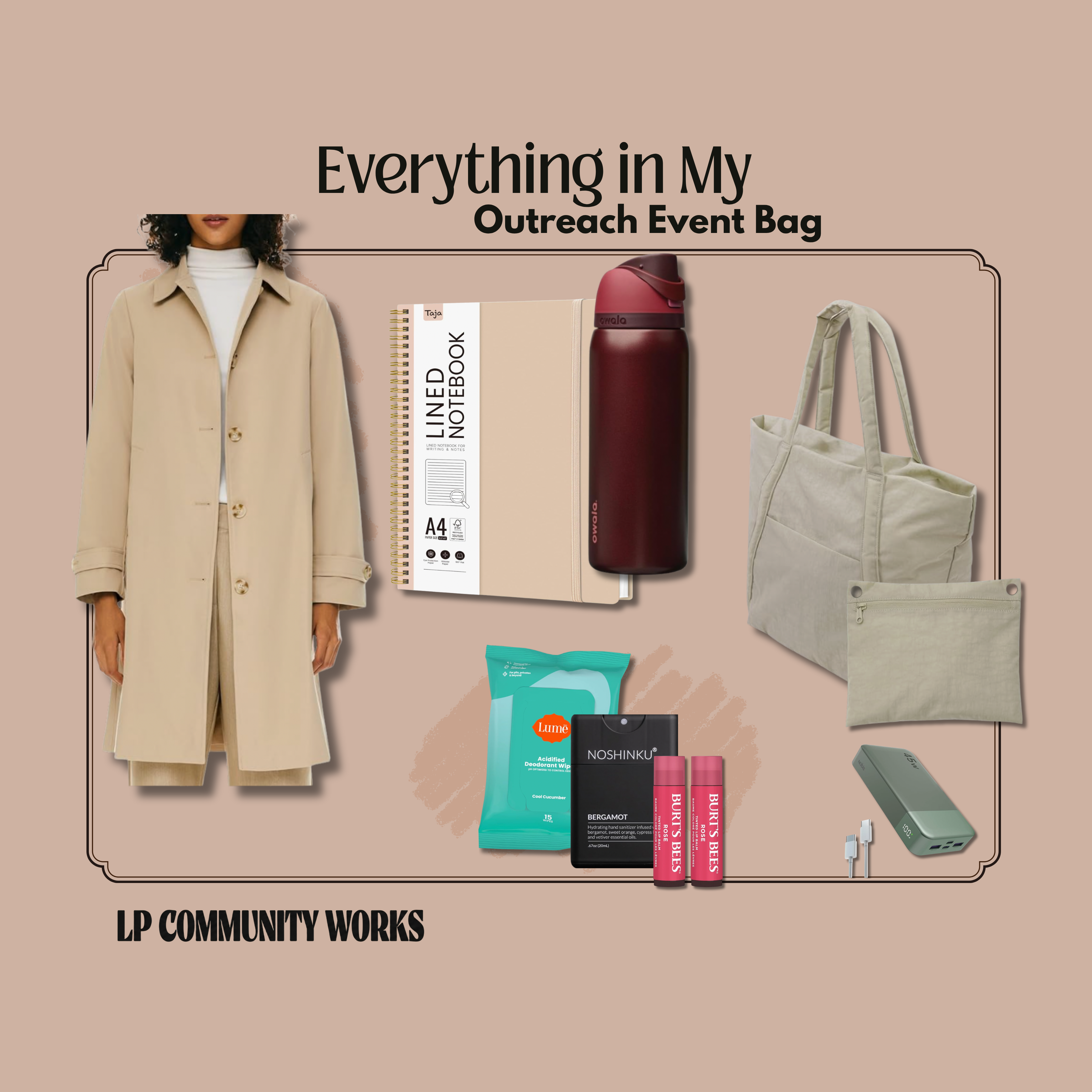 Everything in My Outreach Event Bag