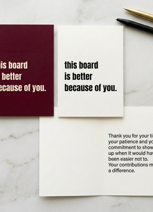Funny Departing Board Member & Volunteer Card