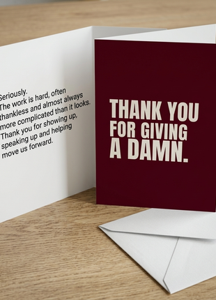 Funny Departing Board Member & Volunteer Card