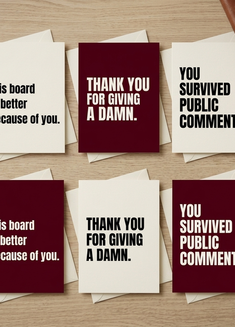 6 Pack | Funny Departing Board Member & Volunteer Card (Copy)