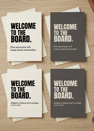 Funny Welcome to the Board Card