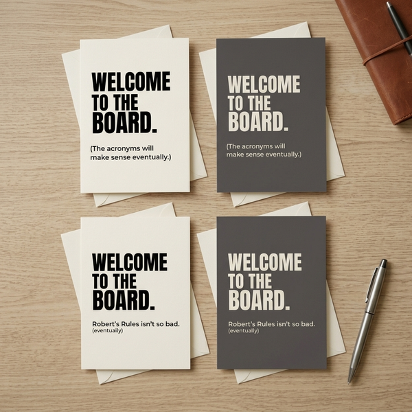 Funny Welcome to the Board Card