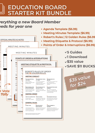 Education Board Starter Kit | Everything a New Board Member Needs for Year One