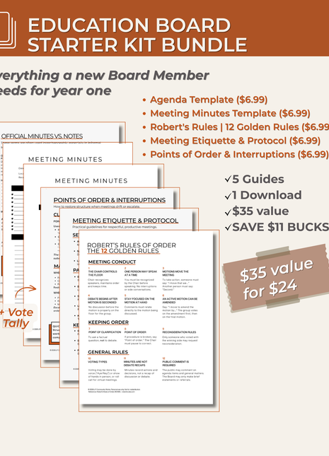 Education Board Starter Kit | Everything a New Board Member Needs for Year One