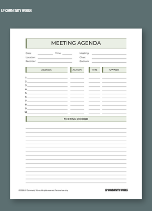 Board Meeting Template Bundle | Agenda, Minutes and Notes