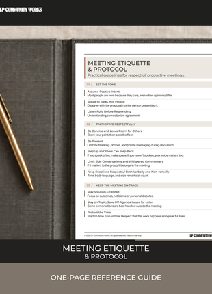 Meeting Etiquette & Protocol |Board Meeting Guide