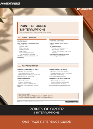 Board Meeting Rules Bundle | Robert’s Rules, Etiquette and Motion Guides