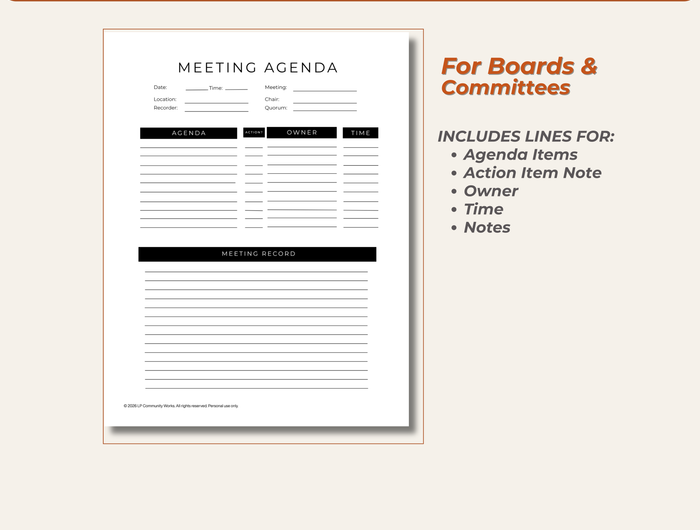<h2></h2><h2>Just Need the Agenda Template?</h2>